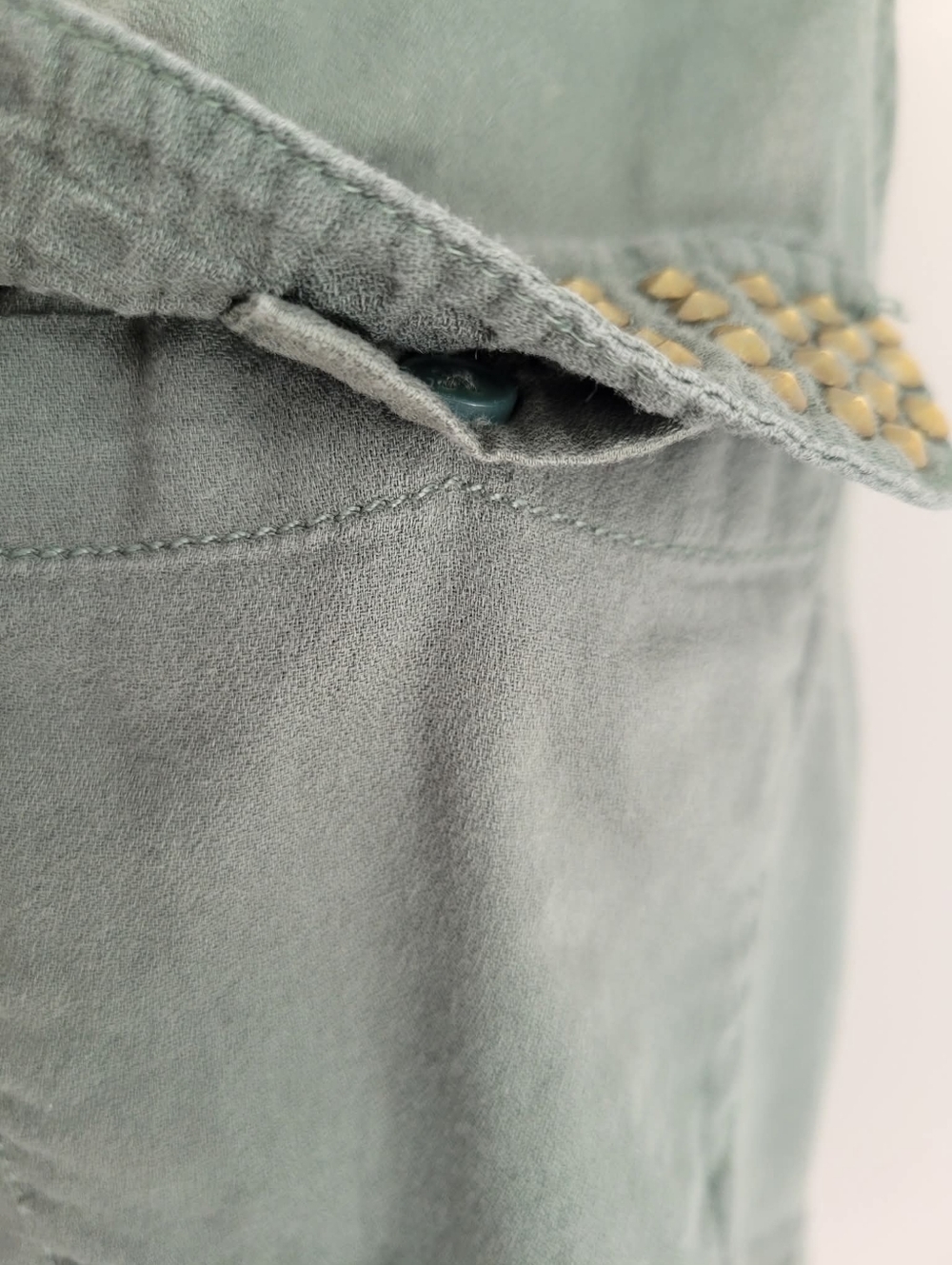 Green Button Up - Picture 5 of 8